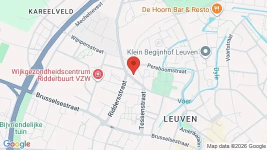 Apartments for rent i Leuven - kort over placeringen