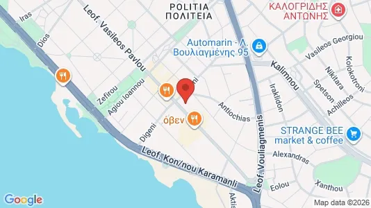 Apartments for rent i Glyfada - kort over placeringen