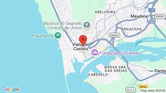 Apartments for rent i Viana do Castelo - kort over placeringen