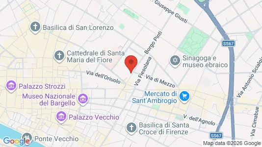 Apartments for rent i Florence - kort over placeringen