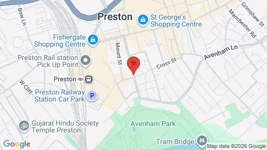 Apartments for rent i Preston - Lancashire - kort over placeringen
