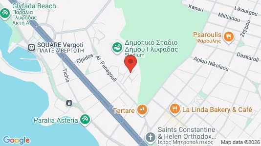 Apartments for rent i Glyfada - kort over placeringen