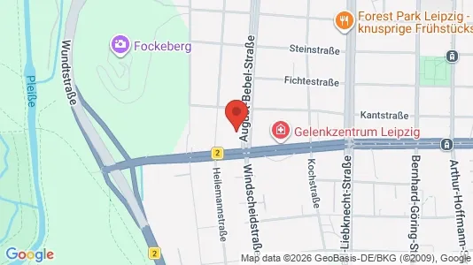Apartments for rent i Leipzig - kort over placeringen