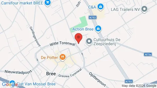 Apartments for rent i Bree - kort over placeringen