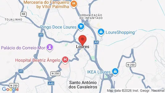 Apartments for rent i Loures - kort over placeringen