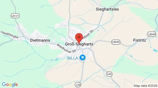 Apartments for rent in Groß-Siegharts - Photo from Google Street View