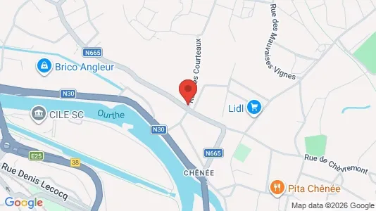 Apartments for rent i Luik - kort over placeringen
