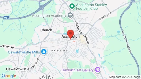 Apartments for rent i Accrington - Lancashire - kort over placeringen