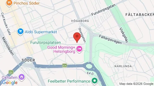Apartments for rent i Helsingborg - kort over placeringen