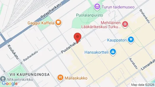 Apartments for rent i Turku - kort over placeringen