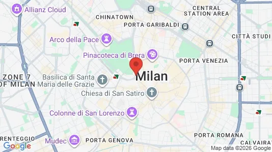 Apartments for rent i Milano Zona 1 - Centro storico - kort over placeringen