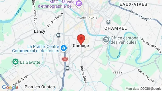 Apartments for rent i Carouge - kort over placeringen