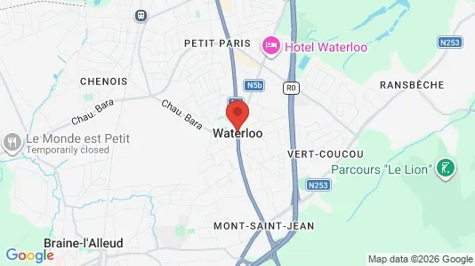 Houses for rent i Waterloo - kort over placeringen