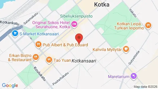 Apartments for rent i Kotka - kort over placeringen