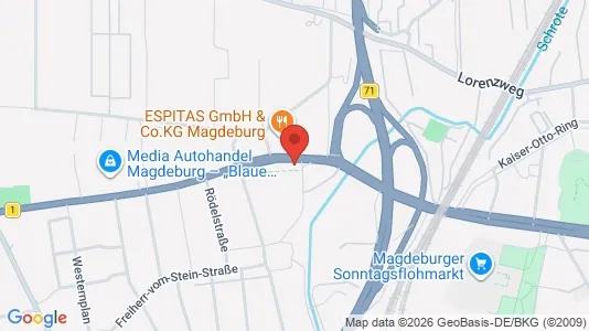 Apartments for rent i Magdeburg - kort over placeringen