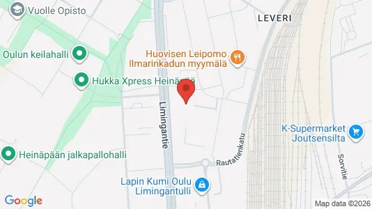 Apartments for rent i Oulu - kort over placeringen