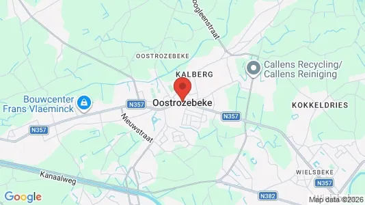 Apartments for rent i Oostrozebeke - kort over placeringen