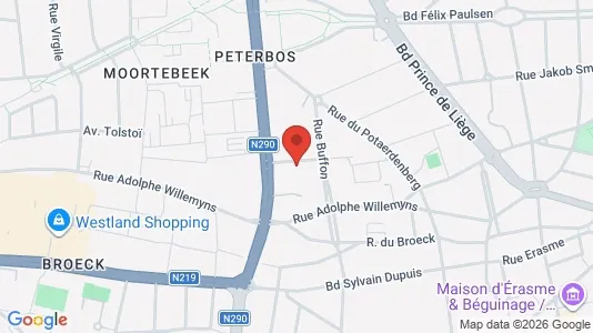 Apartments for rent i Brussels Anderlecht - kort over placeringen