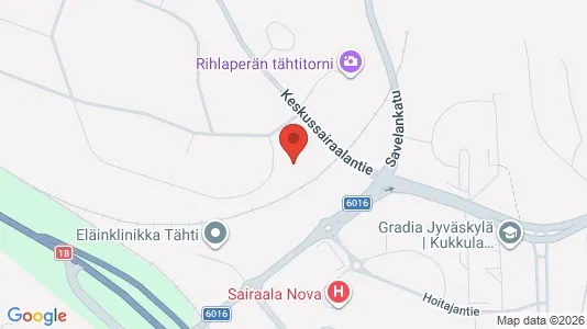 Apartments for rent i Jyväskylä - kort over placeringen