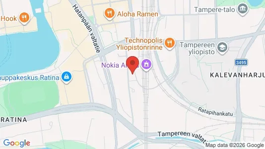 Apartments for rent i Tampere Keskinen - kort over placeringen