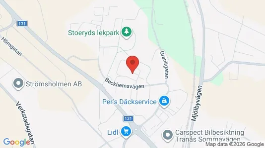 Apartments for rent i Tranås - kort over placeringen