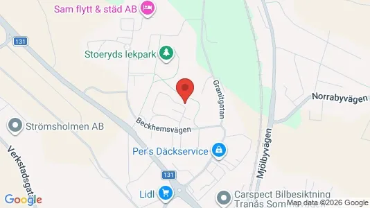 Apartments for rent i Tranås - kort over placeringen