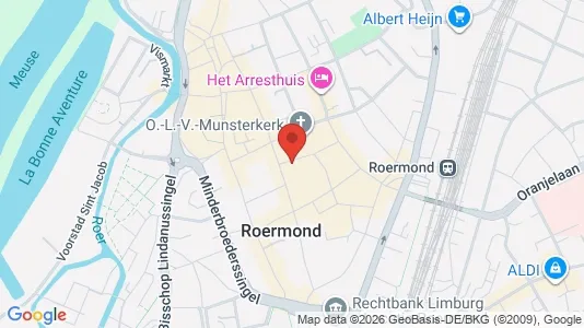 Apartments for rent i Roermond - kort over placeringen