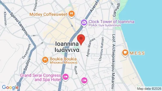 Apartments for rent i Ioannina - kort over placeringen
