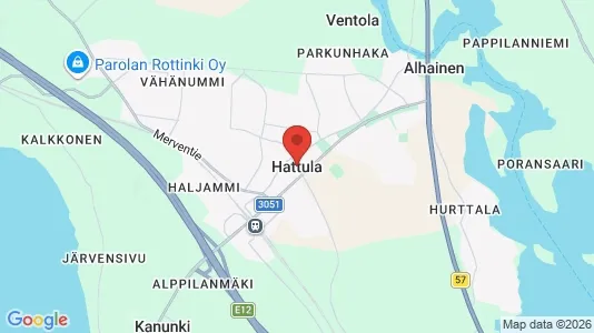Apartments for rent i Hattula - kort over placeringen