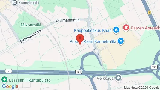 Apartments for rent i Helsinki Läntinen - kort over placeringen