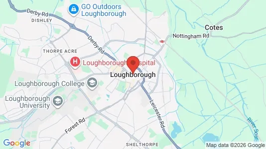 Apartments for rent i Loughborough - Leicestershire - kort over placeringen
