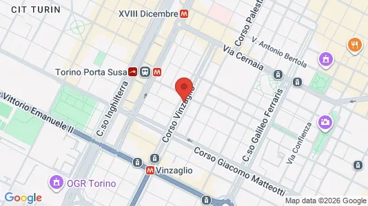 Apartments for rent i Turin - kort over placeringen