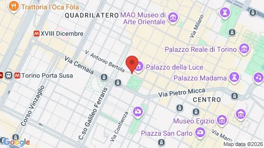 Apartments for rent i Turin - kort over placeringen