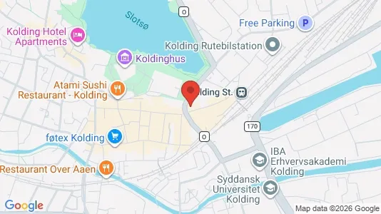 Apartments for rent i Kolding - kort over placeringen