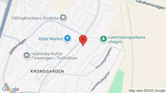 Apartments for rent i Trollhättan - kort over placeringen