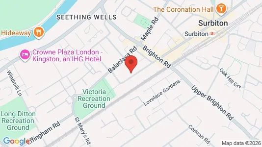 Rooms for rent in Surbiton - Surrey - Photo from Google Street View