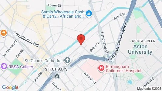 Apartments for rent i Birmingham - West Midlands - kort over placeringen