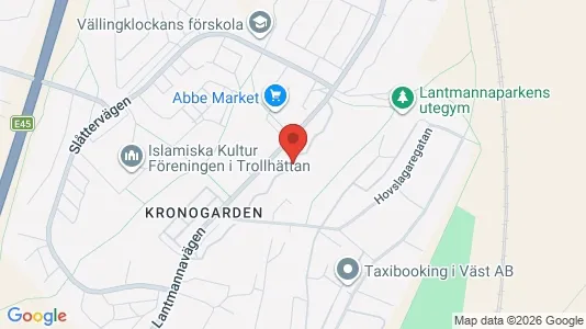 Apartments for rent i Trollhättan - kort over placeringen