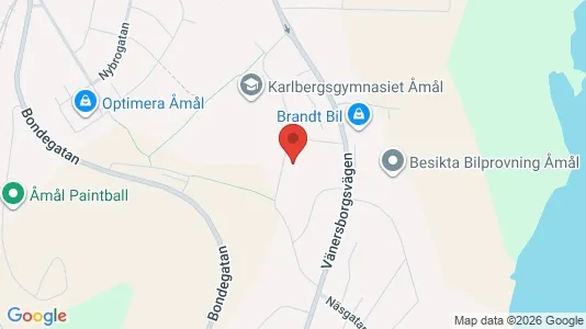Apartments for rent i Åmål - kort over placeringen