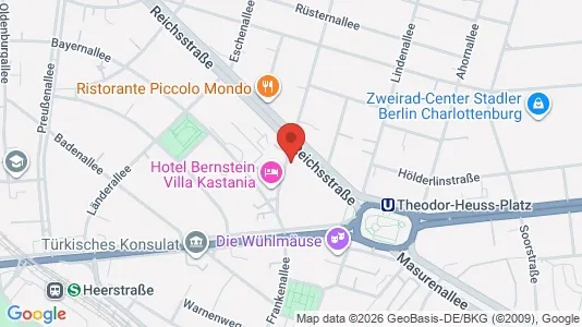 Apartments for rent i Berlin Charlottenburg-Wilmersdorf - kort over placeringen
