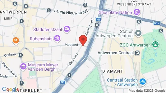 Apartments for rent i Stad Antwerp - kort over placeringen