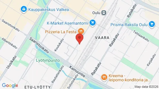 Apartments for rent i Oulu - kort over placeringen