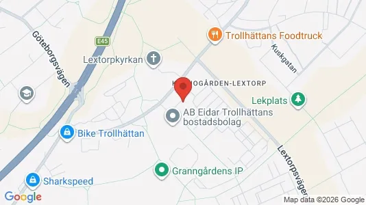Apartments for rent i Trollhättan - kort over placeringen