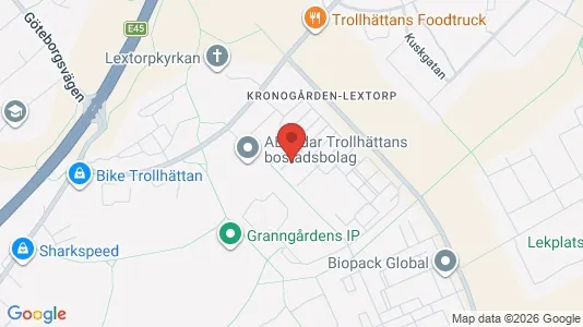 Apartments for rent i Trollhättan - kort over placeringen