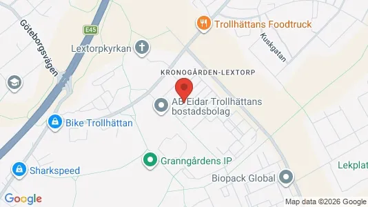 Apartments for rent i Trollhättan - kort over placeringen