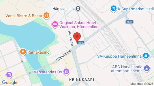 Apartments for rent i Hämeenlinna - kort over placeringen