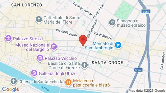 Apartments for rent i Florence - kort over placeringen