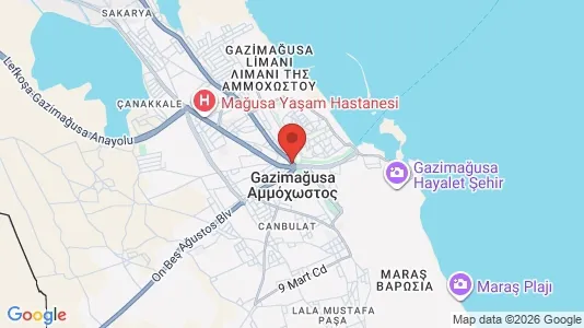 Houses for rent i Famagusta - kort over placeringen