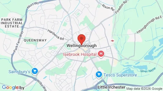 Apartments for rent i Wellingborough - Northamptonshire - kort over placeringen