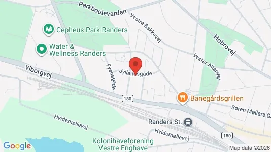 Apartments for rent i Randers C - kort over placeringen